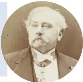 Retratos fotográficos en círculo de Chancourtois, Newlands, Meyer, Mendeléiev, Werner y Paneth acompañados de fichas con sus nombres, fechas y aportaciones.