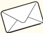 Ilustración de un sobre de carta que simboliza la comunicación y la difusión de resultados.