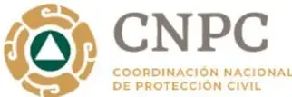 Logotipo oficial de la Coordinación Nacional de Protección Civil (CNPC), con un círculo verde con un triángulo dentro (símbolo de protección civil) y el texto 'CNPC - COORDINACIÓN NACIONAL DE PROTECCIÓN CIVIL'.