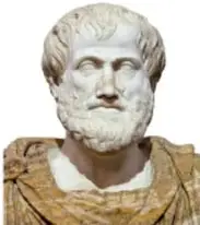 Busto de Aristóteles, filósofo griego.