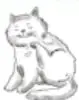 Ticket de salida con la pregunta '¿Qué aprendí sobre el gato doméstico? Nombra una idea' y un dibujo de un gato.