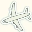 Dibujo de un avión de papel o juguete, decorativo.