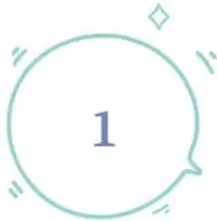Globo decorado con el número 1 junto al texto 'El primer jugador dice 1 o 2'.