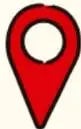 Ícono rojo de marcador de ubicación (pin de mapa)