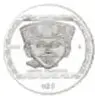 Reverso de la moneda 'Carita Sonriente' de 1 onza, México 1993, plata 0.999, 40 mm de diámetro.