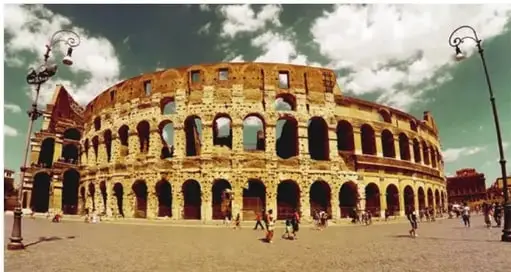Fotografía del Coliseo de Roma.
