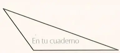 Triángulo con un punto interior señalado para identificar un punto notable.