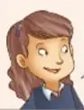 La hermana mayor sonríe y explica que estudia el tema en la preparatoria.