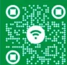 Ícono QR verde con símbolo wifi para acceder a un enlace de información.