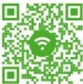 Códigos QR verdes con icono de señal Wi-Fi, acompañados de la URL bit.ly de cada cortometraje.