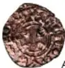 Fotografía del anverso de una moneda de cobre: Moneda Carlos y Juana, 2 Maravedíes, México, Museo Numismático Nacional.