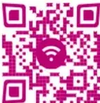 Código QR en color magenta con el enlace https://bit.ly/3MX96Lk para ampliar información sobre la Literatura de la Onda.