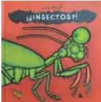 Portada del libro 'Insectos' con una ilustración de un insecto verde tipo saltamontes.