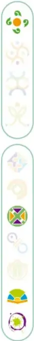Sello decorativo con forma de cabeza de serpiente emplumada, símbolo prehispánico.