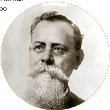 Retrato circular de Venustiano Carranza, Primer Jefe del Ejército Constitucionalista, ca. 1913, Biblioteca del Congreso de Estados Unidos; hombre de barba blanca y lentes.