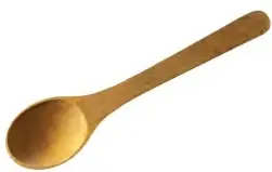 Cuchara de madera (alternativa C de la pregunta 4).