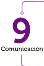 Números grandes de colores (7 y 8 verdes, 9 morado, 10 y 11 y 12 naranjas) con el título de cada etapa, unidos por líneas conectoras que forman un recorrido vertical.