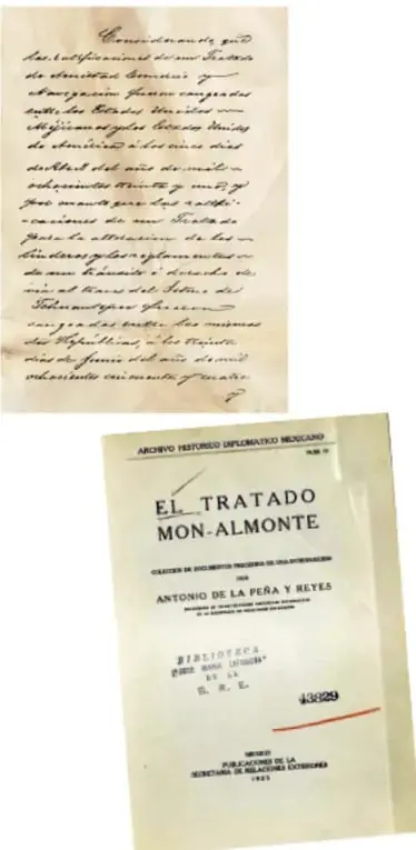 Reproducción de un manuscrito antiguo con escritura cursiva, probablemente una copia del tratado.