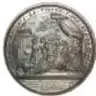 Fotografía del reverso de una medalla de plata, La Real Orden de María Luisa, 1792.