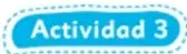 Recuadro de la Actividad 3 con la palabra 'invitación' y cinco opciones para pintar.