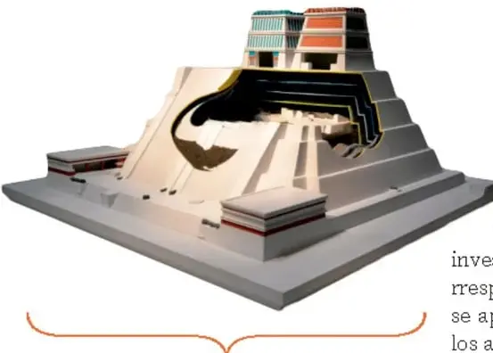 Templo Mayor en el Códice Durán, ilustración colonial que muestra el templo con dos adoratorios.