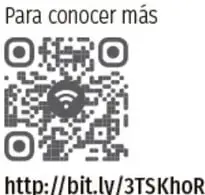Código QR con la leyenda "Para conocer más" y el enlace http://bit.ly/3TSKhoR, para ampliar información sobre el tema.
