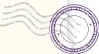 Íconos decorativos de un sello postal y una maleta verde de viaje.