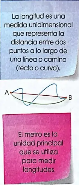 Esquema de una regla de un metro que señala un decímetro y un centímetro.