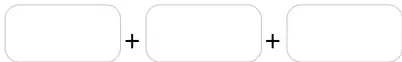 Recuadro con la operación $\square + \square = 7$.