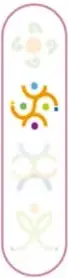 Ilustración de un pez estilizado de color gris con espinas.