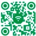Código QR verde que enlaza a bit.ly/3xfMvpw con un ícono de Wi-Fi en el centro.