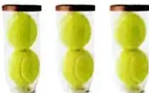 Arreglos rectangulares formados por dulces, naranjas, pelotas y paquetes.