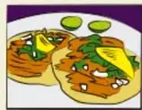 Ilustración de un plato con alimentos y un vaso, relacionada con la masa y la materia.