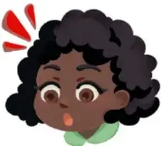 Cinco rostros más: niña con moño rosa, ojos cerrados y estrellas (admiración); niño de cabello claro con espirales azules (confusión o mareo); niña castaña mirando de lado con líneas verdes (concentración); niño que aprieta los dientes con señales naranjas (esfuerzo o enojo); niño con lentes y señales violetas (enojo o coraje).