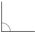 Cuatro ángulos: a) recto, b) agudo, c) recto, d) agudo.