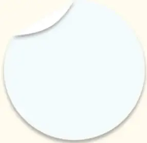 Recuadro blanco con borde curvo, vacío, para escribir o dibujar.
