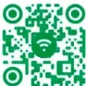Código QR verde con icono de wifi, acompañado del enlace bit.ly/3xfMvpw