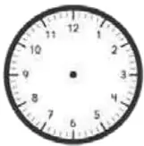 Reloj marcando las 8:15 y reloj marcando las 11:30, con espacios para escribir horas y minutos.