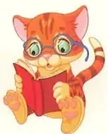 Un gato sostiene y lee un libro; representa un evento imposible en la realidad.