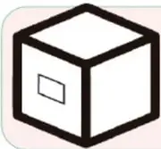 Caja con orificio central en la lámina, paso 5 y 6.