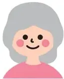 Ilustración de la Sra. Isabel, una señora mayor, con cuatro paquetes de papel que asoman choclos verdes.