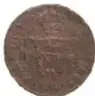 Ficha de una moneda de cobre (anverso), Fernando VII, 1/4 de Real, México, 1816, 20 mm, Casa de Moneda de México, Museo Numismático Nacional.