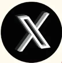 Logotipos de las redes sociales X (fondo negro) y YouTube (fondo rojo con botón de reproducción).