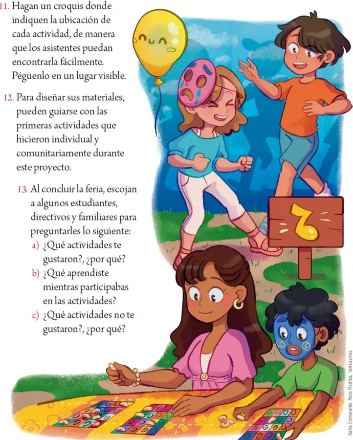 Figura 1 de Proyectos Escolares.   Libro de Educación Primaria Grado 5°  Ciclo Escolar 2025 - 2026