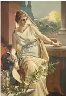 Cuatro círculos que representan fases de la Luna (llena, gibosa, cuarto menguante y creciente).