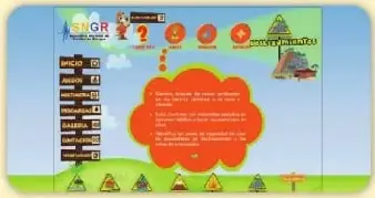 Captura de una página web que muestra la ruta de acceso a la plataforma de Gestión de Riesgos.