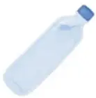 Ilustración de unas piernas con pantalón azul de pie sobre un tapete de yoga morado; a la derecha, una botella de agua y una toalla enrollada rosada.