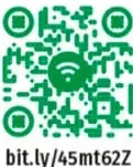 Código QR con el enlace bit.ly/45mt62Z para el recurso informático 'Electricidad y magnetismo en nuestras vidas'