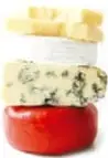 Queso, huevo y carne que representan a los alimentos de origen animal.