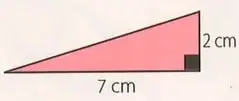 Cuatro triángulos rectángulos con medidas dadas para calcular un lado desconocido.